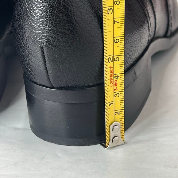 Naturalizer Rena2 Leather Knee High Riding Boot Black Women 9.5WW Wide Calf NWOB - Picture 5 of 10